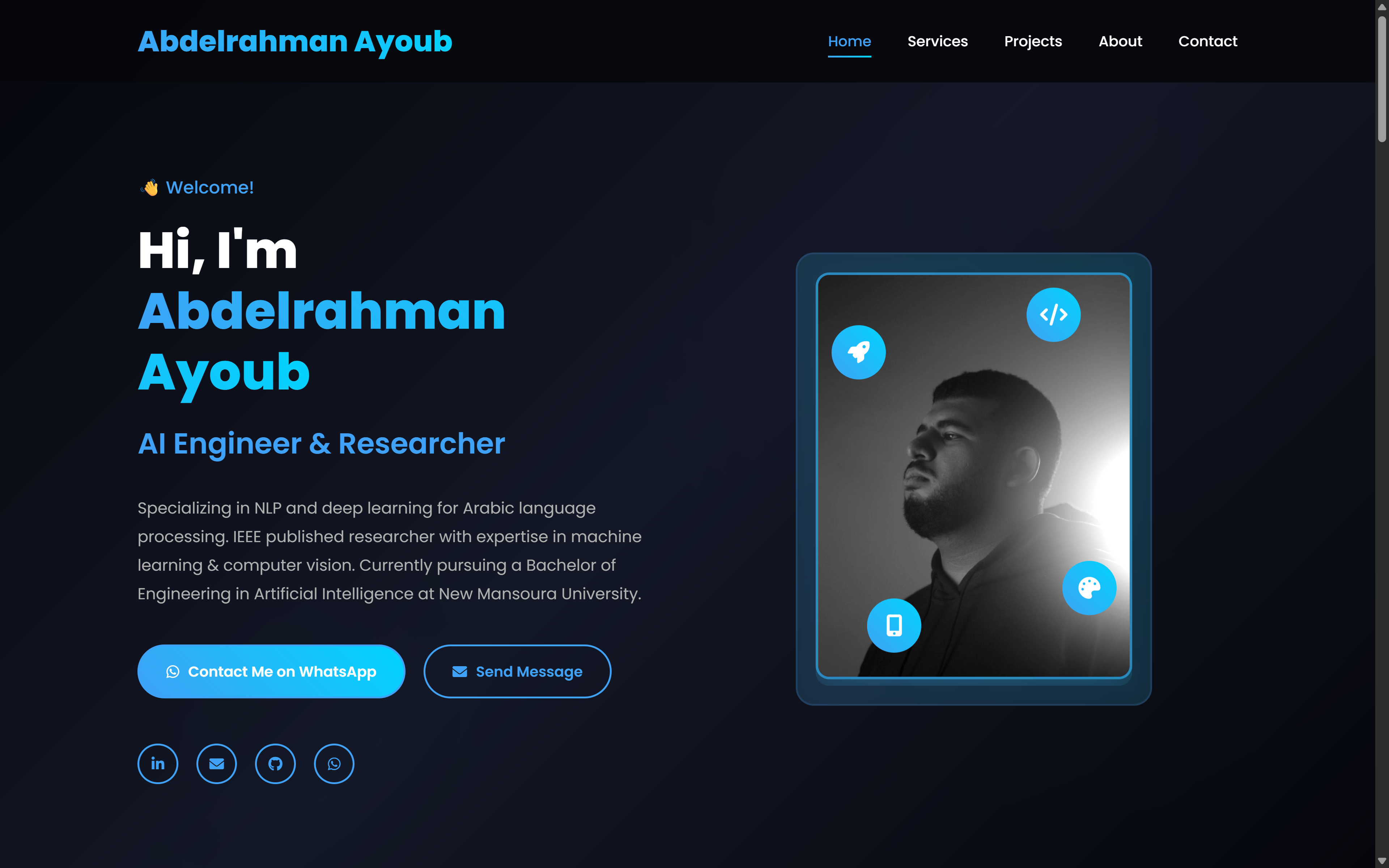 Modern Portfolio Website with Next.js